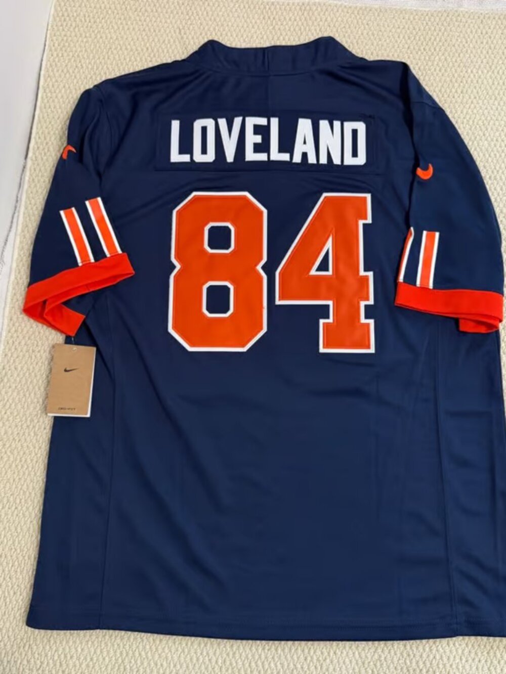 Colston Loveland Navy Stitched Jersey Vapor